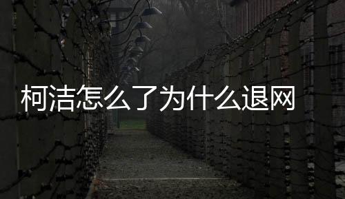 柯洁怎么了为什么退网  留下英文数字代码什么意思